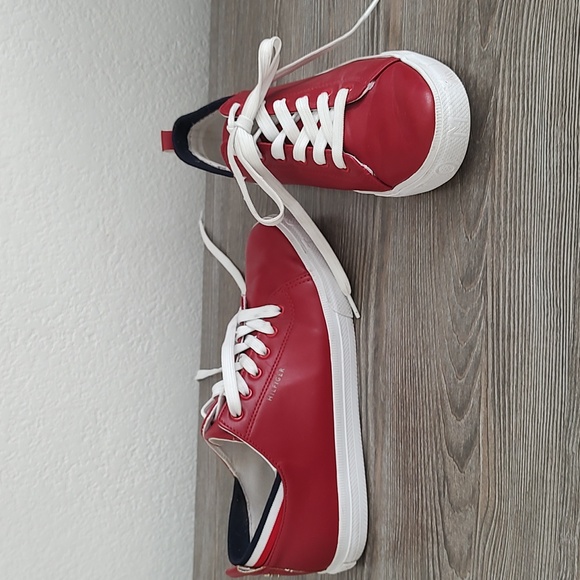 Tommy Hilfiger Shoes - Tommy Hilfiger Red and White Sneakers